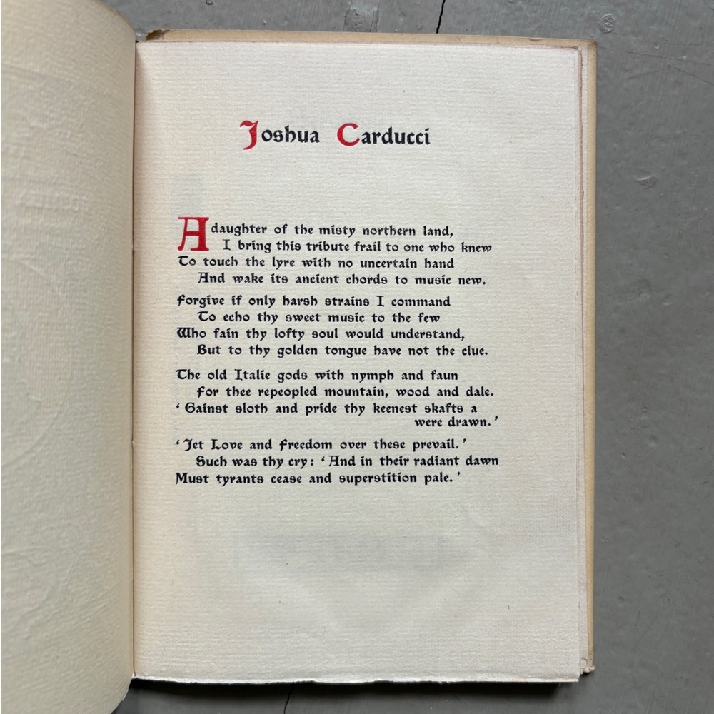 1912 Italy from the Poems of Joshua Carducci Florence Italian Calendar Almanack - Picture 8 of 9